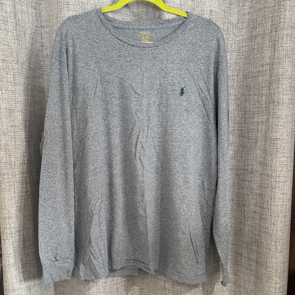 Polo by Ralph Lauren Heather Gray Long Sleeve Tee